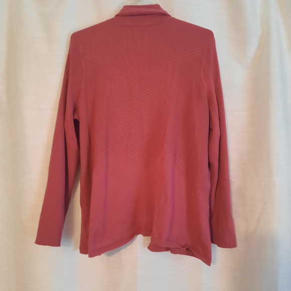 Linda Matthew Pink Sweater Cardigan Size 1x  *BOGO* - Picture 4 of 4